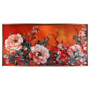 ガラス琺瑯彩 エナメル工芸品 高級感琺瑯飾り絵...の詳細画像3