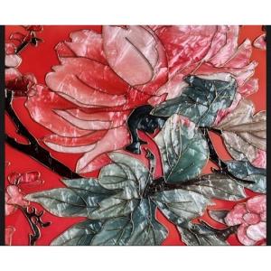 ガラス琺瑯彩 エナメル工芸品 高級感琺瑯飾り絵...の詳細画像3