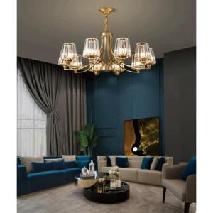 パール 水晶シャンデリア LED ペンダントライトランプ天井照明クリスタルクリア