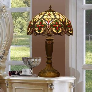 A21748 高級ステンドグラスランプ 卓上スタンド ．豪華テーブルランプ