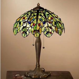A20996 ステンドグラスランプ 卓上スタンド ．豪華テーブルランプ 卓上
