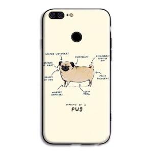 A30808 パグ雑貨 携帯ケース iPhoneX/XS ハードケース iPhoneXSMax XR ケース 8/8Plus 7/7Plus カバー パグ pug｜motor-addiction