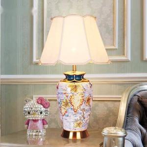 高級照明スタンドライト テーブルランプ デスクライト ．陶器卓上