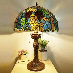A21748 高級ステンドグラスランプ 卓上スタンド ．豪華テーブルランプ