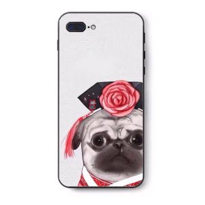 A30807 パグ雑貨 携帯ケース iPhoneX/XS ハードケース iPhoneXSMax XR ケース 8/8Plus 7/7Plus カバー パグ pug｜motor-addiction