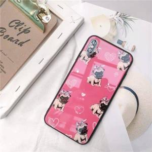 A30806 パグ雑貨 携帯ケース iPhoneX/XS ハードケース iPhoneXSMax XR ケース 8/8Plus 7/7Plus カバー パグ pug｜motor-addiction