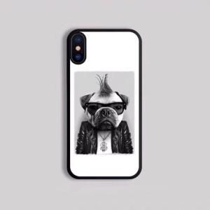 A30812 パグ雑貨 携帯ケース iPhoneX/XS ハードケース iPhoneXSMax XR ケース 8/8Plus 7/7Plus カバー パグ pug ．｜motor-addiction