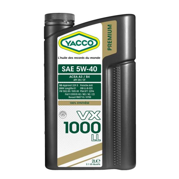 YACCO VX-1000 LL 5W-40 ヤッコー・VX1000 LL ヤッコのクルマ用オイル ...