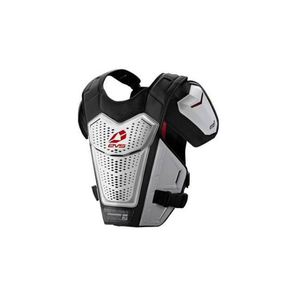 イーブイエス EVV038 REVO 5 チェストプロテクター（ホワイト） サイズ S/M メーカー...