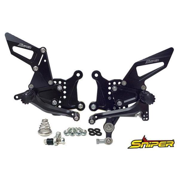 スナイパー NINJA ZX-25R レース用 バックステップ 黒 逆シフト専用 転倒保証付 メーカ...