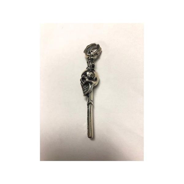 Bill Wall Leather Vintage Skull Key Pendant Bill W...
