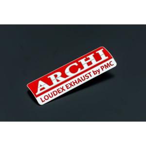 正規品／アーキ 汎用 サイレンサーエンブレム 「ARCHI」 メーカー在庫あり ARCHI バイク｜motoride