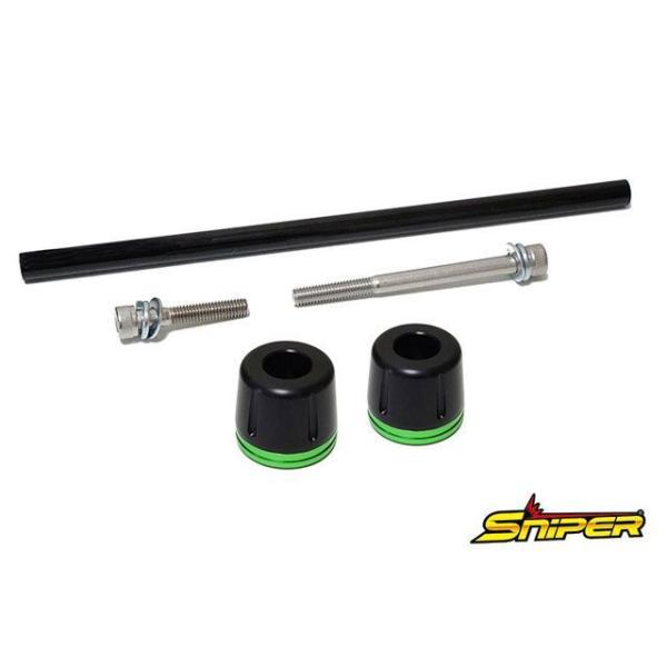 スナイパー NINJA ZX-25R ZX-4R フロント アクスルスライダー 緑 メーカー在庫あり...
