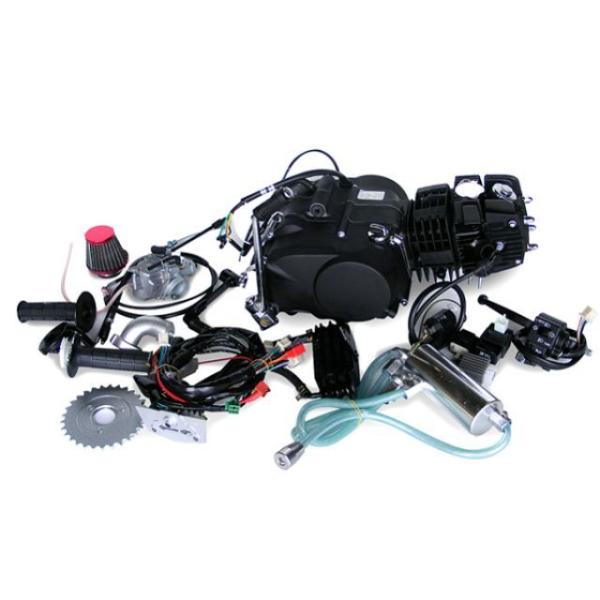 田中商会 モンキー カブ ステルスブラック エンジンキット124ccオールキット付 Sea Tac