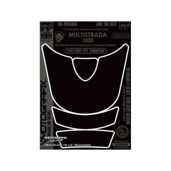 正規品／モトグラフィックス ムルティストラーダ1200 タンクパッド ブラック（Gloss） MOT...