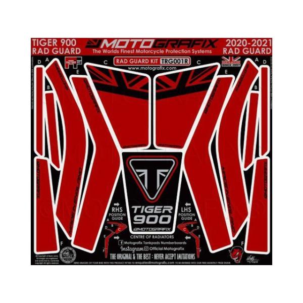 モトグラフィックス Tiger900 GT Pro Radiator Guard Protectio...
