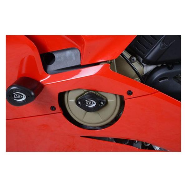 アールアンドジー Panigale V4/V4S/Speciale エンジンケーススライダー左 ブラ...