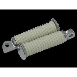 ネオファクトリー 汎用 OEMタイプ クロームエンドラバーフットペグ スモール ホワイト メーカー在...