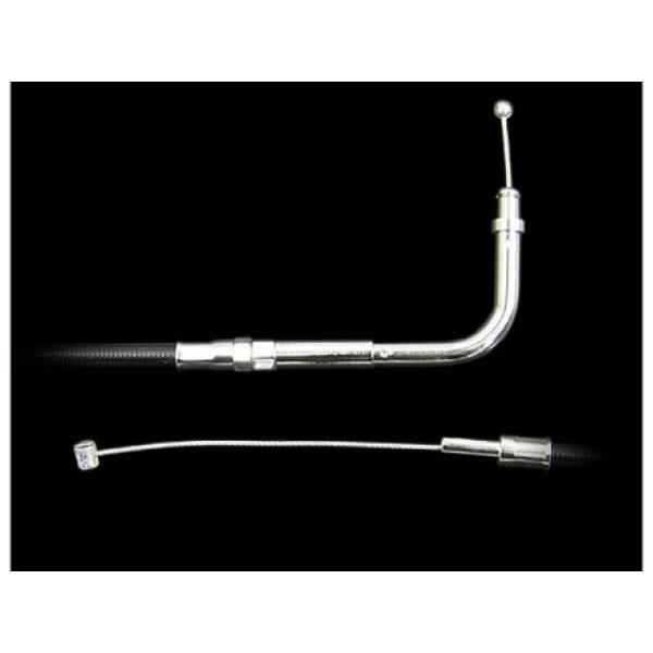 ネオファクトリー ビッグツイン、スポーツスター 41in スロットルケーブル 90° ブラック 96...