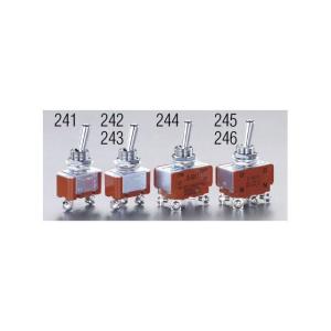 エスコ 125V/15A（12mm） 単極双投/トグルスイッチ メーカー在庫あり ESCO