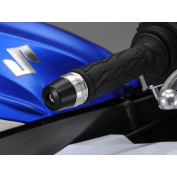 アグラス GSX-R1000 GSX-R600/750 バーエンド 2ピース カラー ブラック/ブラ...