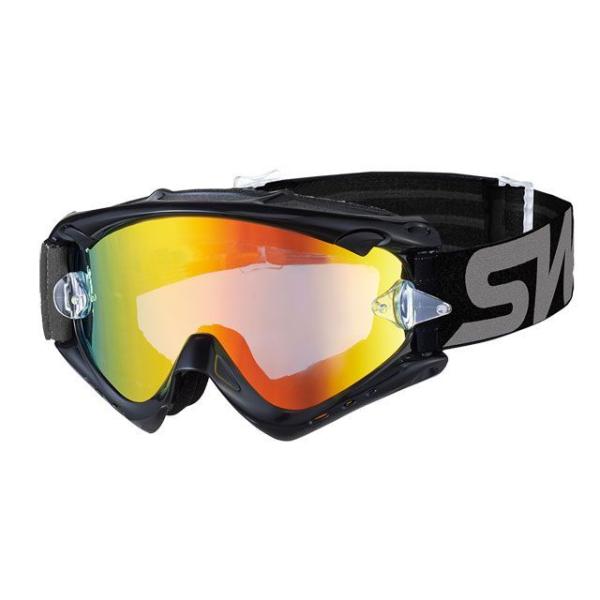 スワンズ MX-RUSH-M ダートゴーグル（ブラック×グレイ） メーカー在庫あり SWANS
