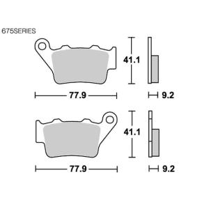 正規品／エスビーエス ブレーキパッド 675RSI レーシングオフロード（シンター） SBS バイク｜motoride