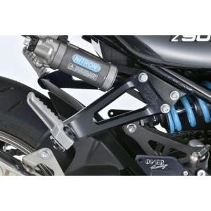 正規品／オーバーレーシング Z900RS Z900RSカフェ NITRON用 タンデム移設プレート（ブラック） OVER RACING バイク｜motoride