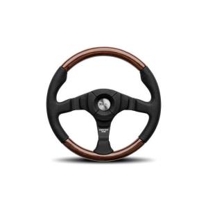 MOMO モモ ステアリング FIGHTER EVO LEATHER&WOOD ファイター エボ 