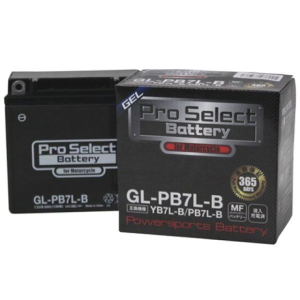 【メーカー直送】プロセレクトバッテリー 汎用 GL-PB7L-B（YB7L-B 互換）（液入） メー...