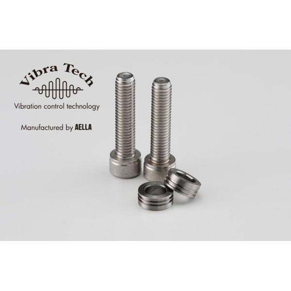 アエラ チタン製ハンドルバーエンド 制振カラー 1台分（φ13.8×5.5mm厚） AELLA