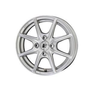 ホンダシビックEK4 -EK9フロントナックルセット左右ハブ付き／4穴 SEIN EK 14×4.5J/インセット＋45/ホール4穴/PCD100/シャインシルバー