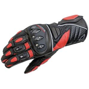 正規品／ヒットエアー Glove R3 レーシングレザーグローブ カラー：ブラック/レッド サイズ：L hit air バイク｜motoride