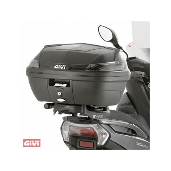 ジビ Tricity 125 155 トップケースラック ブラック MONOLOCKスーツケース用 ...