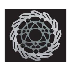 シフトアップ 160mm ウェーブフローティングディスクローター カラー スモークガンメタ/ブラック...