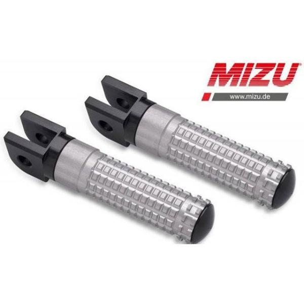 ミズ レーシングフットペグ ABE認可品 ブラック/シルバー ｜ 409ST1110004 MIZU