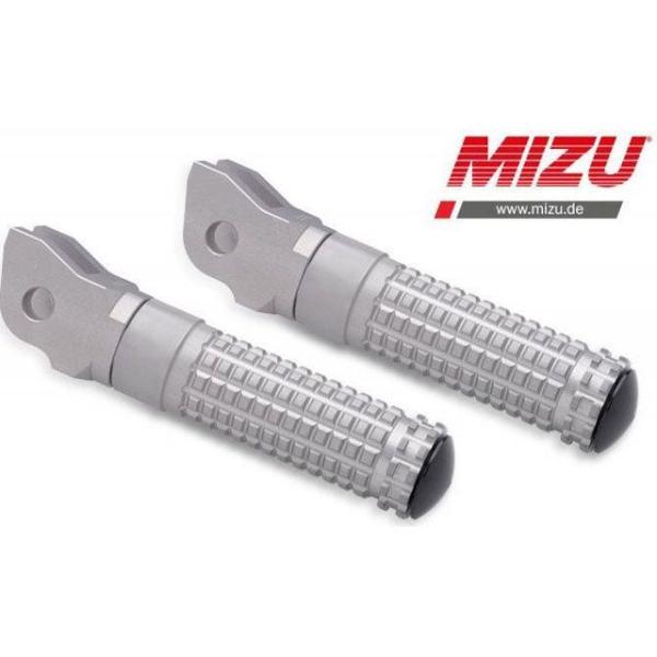 ミズ レーシングフットペグ ABE認可品 シルバー/シルバー ｜ 409TT1110003 MIZU