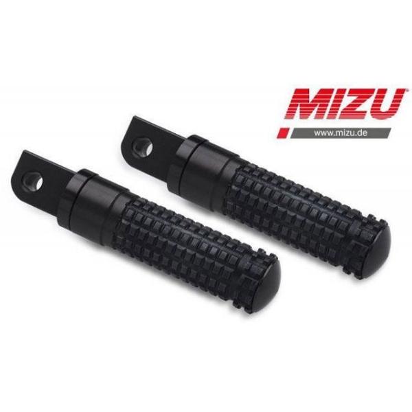 ミズ レーシング パッセンジャーフットペグ ABE認可品 ブラック/ブラック ｜ 409SS1120...