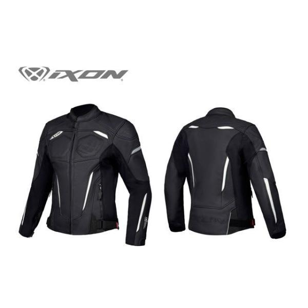 正規品／IXON ジャケット CEROS A（ブラック/ホワイト） サイズ：L IXON バイク