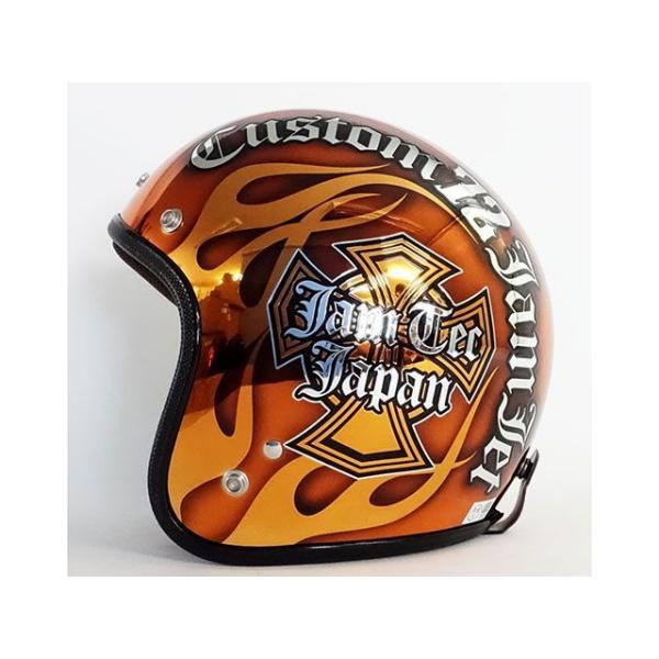 72ジャムジェット 【逸品もの】3-930 カスタム72JAM フレイムス Newクロス（オレンジ）...