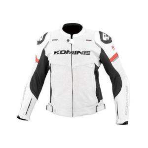 正規品／コミネ 2024春夏モデル LJ-539 Rスペックスポーツレザージャケット（ホワイト） サイズ：2XL KOMINE バイク