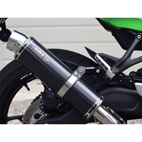 ダブルアールズ ZX-25R/SE JMCA スリップオン ラウンド・カーボンサイレンサー WR’S