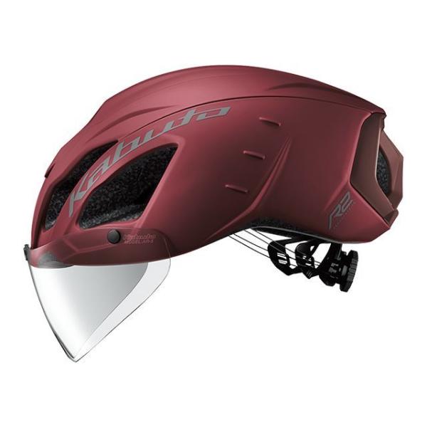 オージーケーカブト（自転車） ヘルメット AERO-R2（マットバーガンディ） サイズ S／M（55...