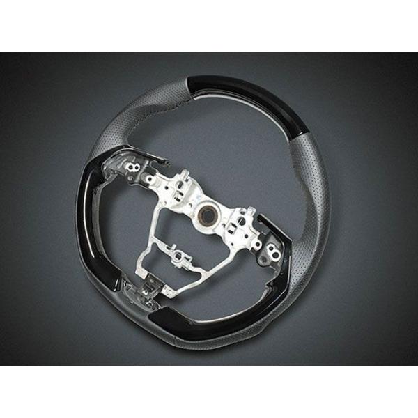 LANBO オリジナルステアリング タイプ2 ハリアー MXUA/AXUH80・85（ピアノブラック...