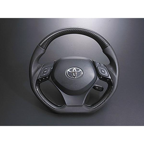 LANBO デザインステアリング タイプ3 C-HR ZYX10/NGX50（カーボン調） LANB...