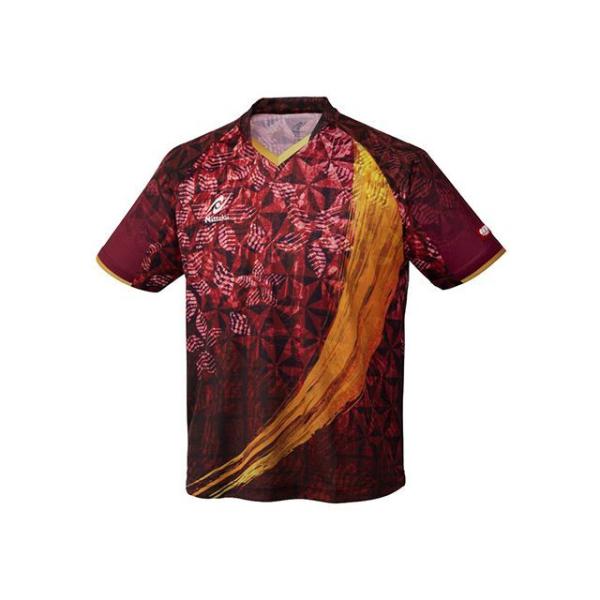 日本卓球 スカイユニティー シャツ（ワインレッド） サイズ M メーカー在庫あり Nittaku