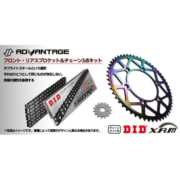 アドバンテージ ZRX1200R/S ADVANTAGA XAM＆DID BLACK ドライブチェー...