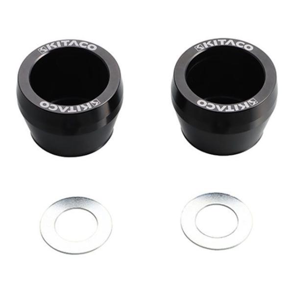 キタコ GSX-S125 XSR125 アクスルプロテクターSET アルミ/15（ブラック） メーカ...