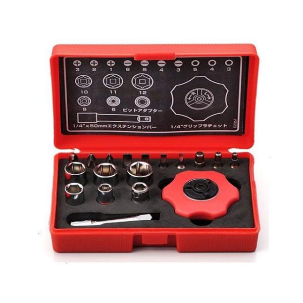 プロト グリップラチェットセット 18pcs ドライバーセット（ブラック） メーカー在庫あり PLO...