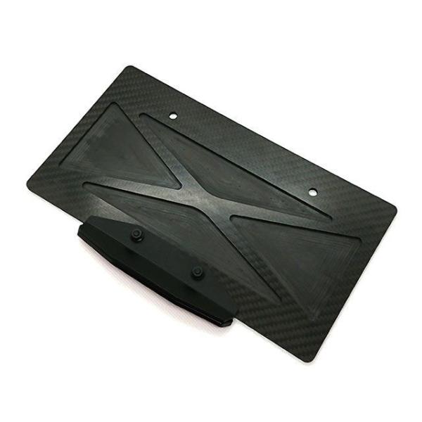 Fixe design 汎用 CFRP ライセンスプレートベース クロス バックサイドポケット リフ...